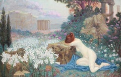 Very large, early 20th Century oil painting of 'Allegory of Lost Empire'