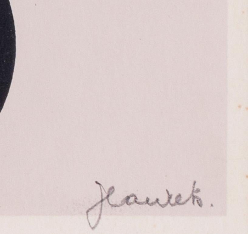 Jean Rets (French, 1910-1998)
Abstracted form
A lithograph on paper
Signed Jean Rets (lower right) in pencil
19.3 x 15 cm. (measured to slip edge)

Jean Rets was a member of the Association pour le Progrès Intellectuel et Artistique de la Wallonie,
