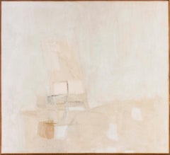 'White', Italian, abstract oil painting from 1965 by Piero Sadun 