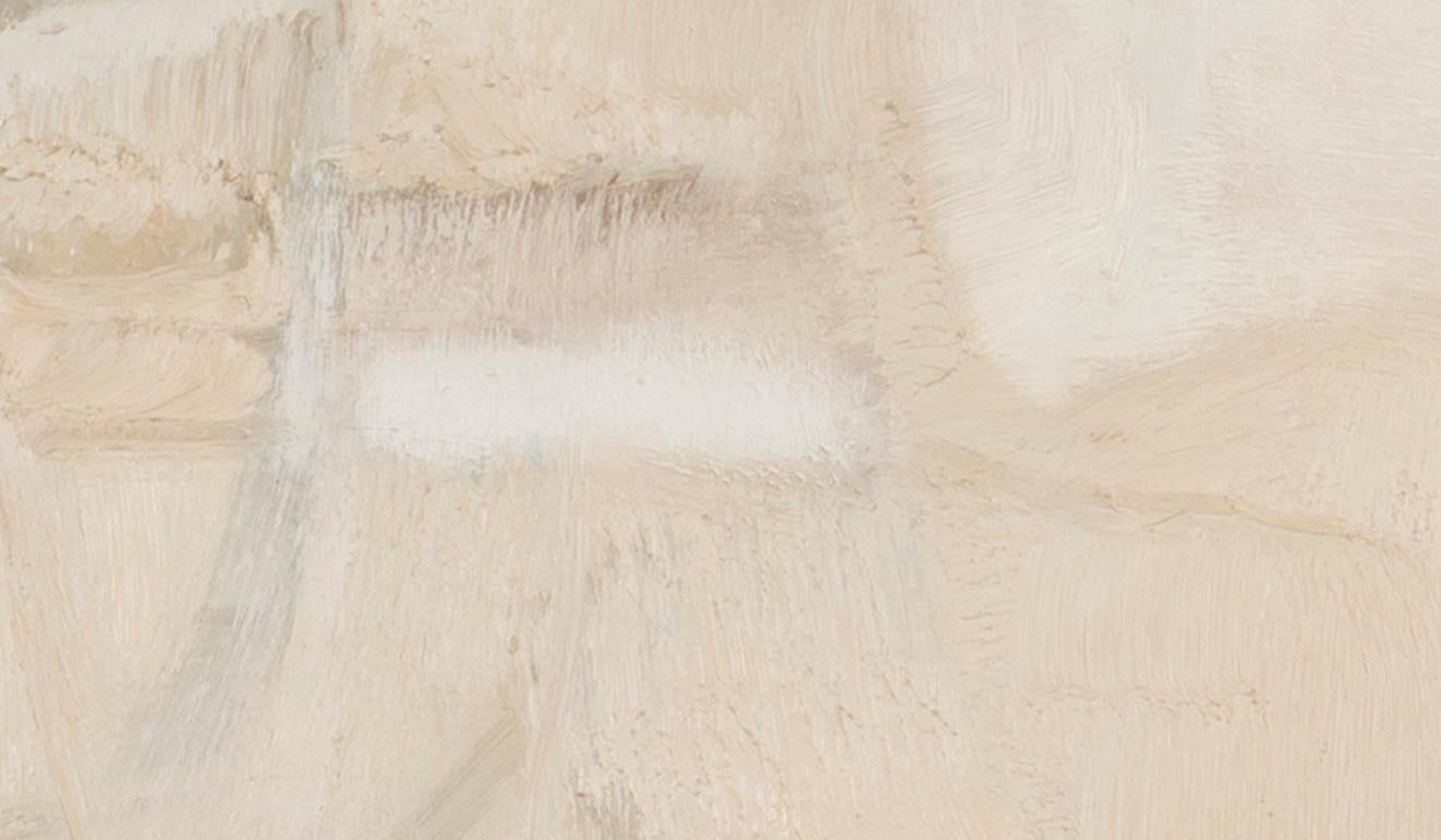 'White', Italian, abstract oil painting from 1965 by Piero Sadun 3