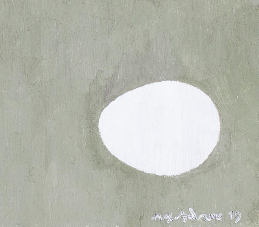 British, 21st Century abstract still life 'Eggs on pans II' - Abstract Painting by Max Andrews
