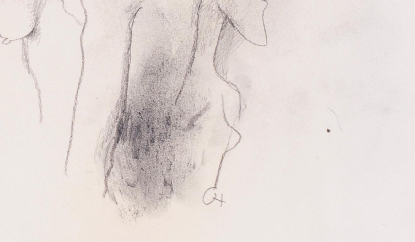 dessin expressionniste allemand du 20e siècle représentant des personnages dans un rêve de Carl Hofer en vente 3