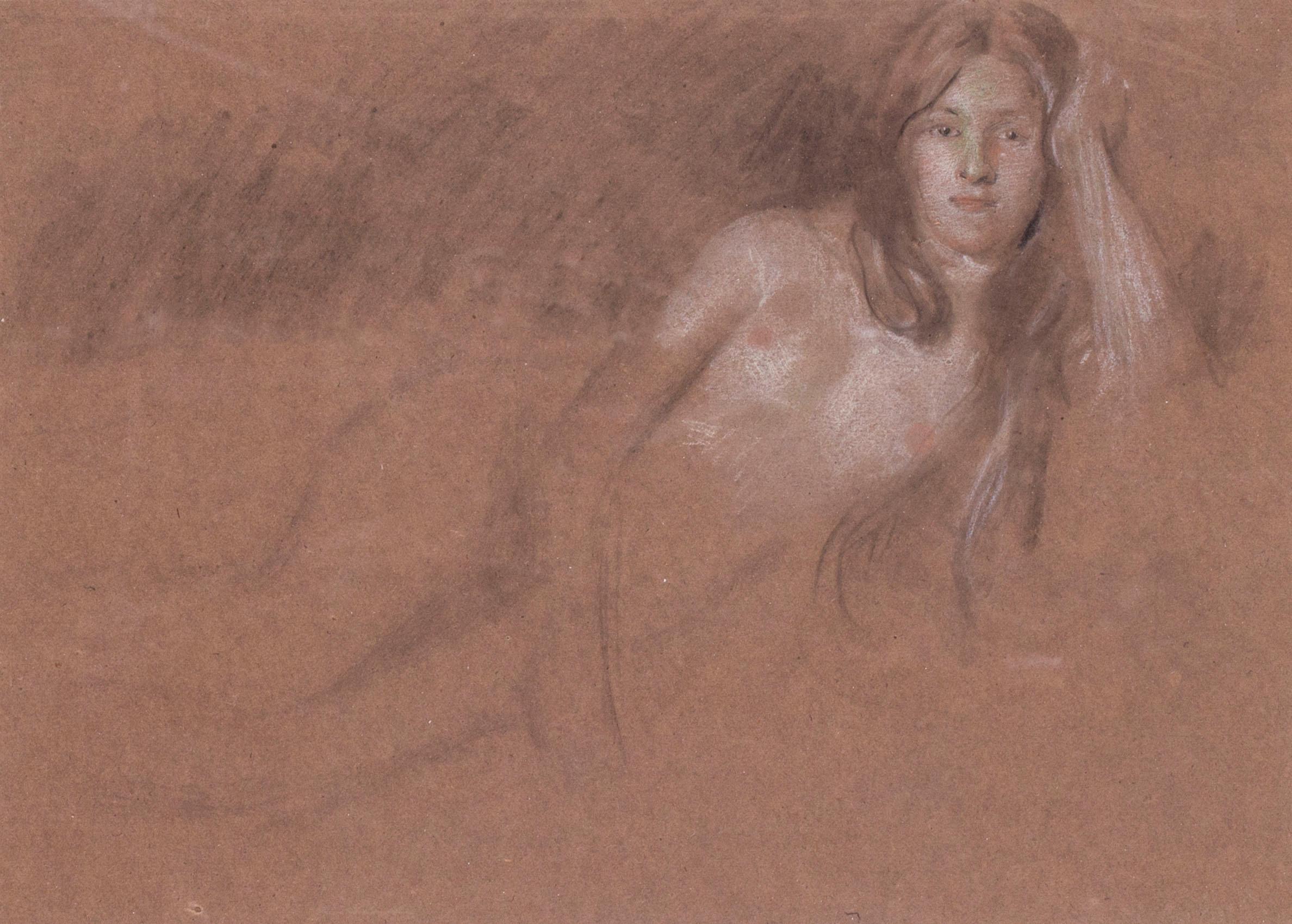 the draftsman drawing a reclining nude