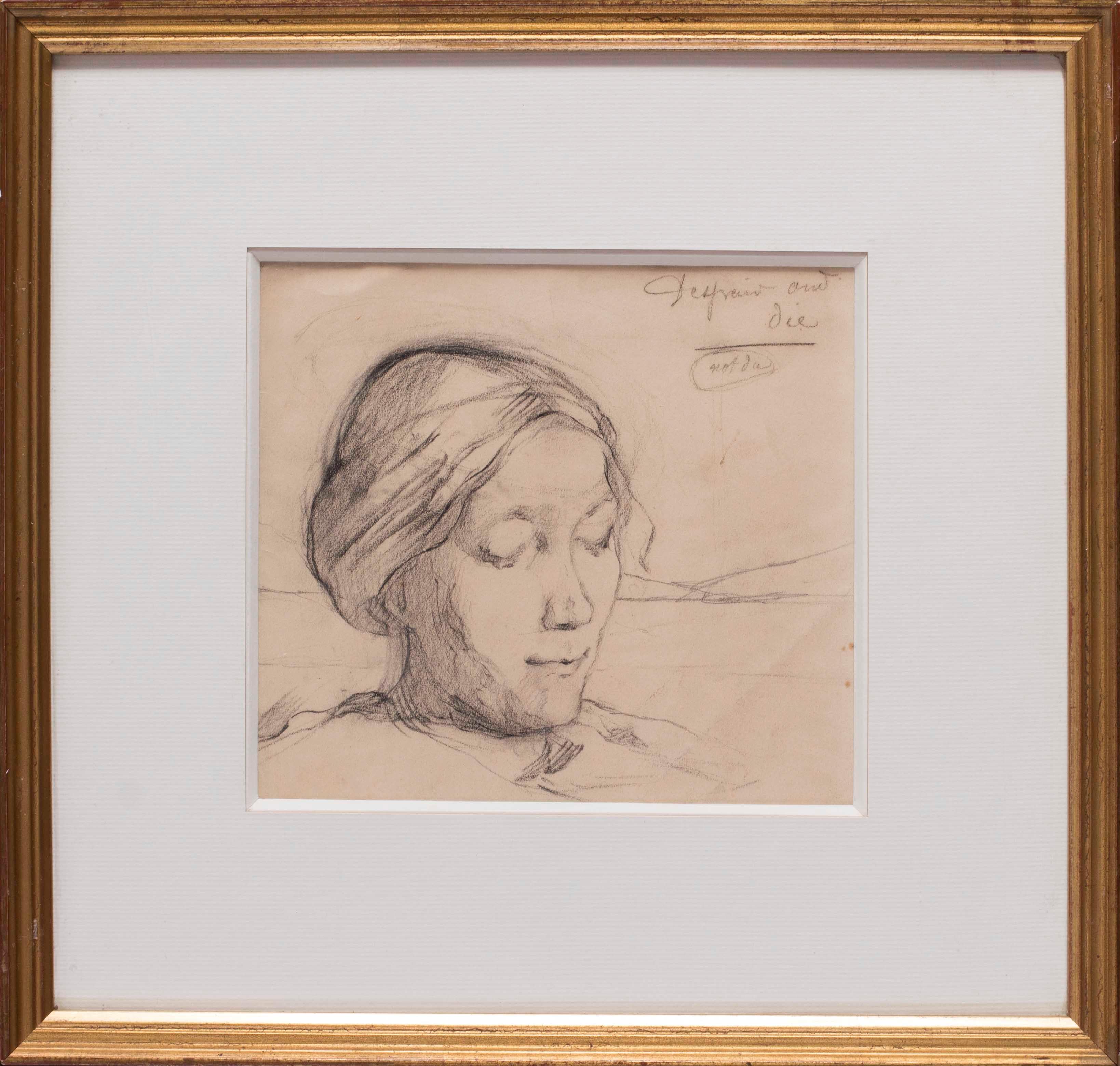 Marie Laurencin portrait drawing of her mother, 1903