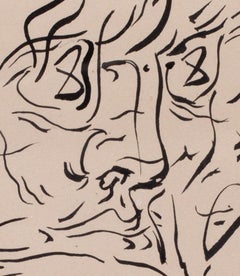 Surrealist artist Andre Masson's 'Self portrait', 1944-45