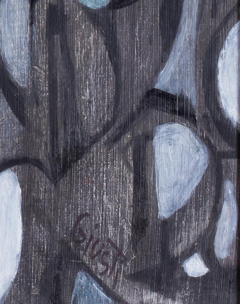 Quadro astratto francese del XX secolo di Frederique Giusti 