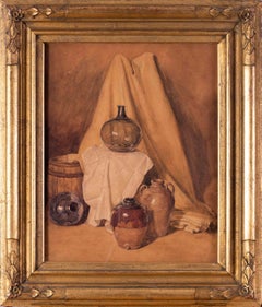 British 19th Century watercolour painting of vessels by Peter de Wint