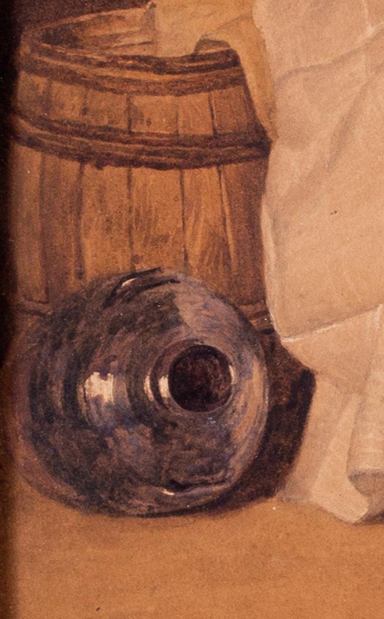 British 19th Century watercolour painting of vessels by Peter de Wint 1