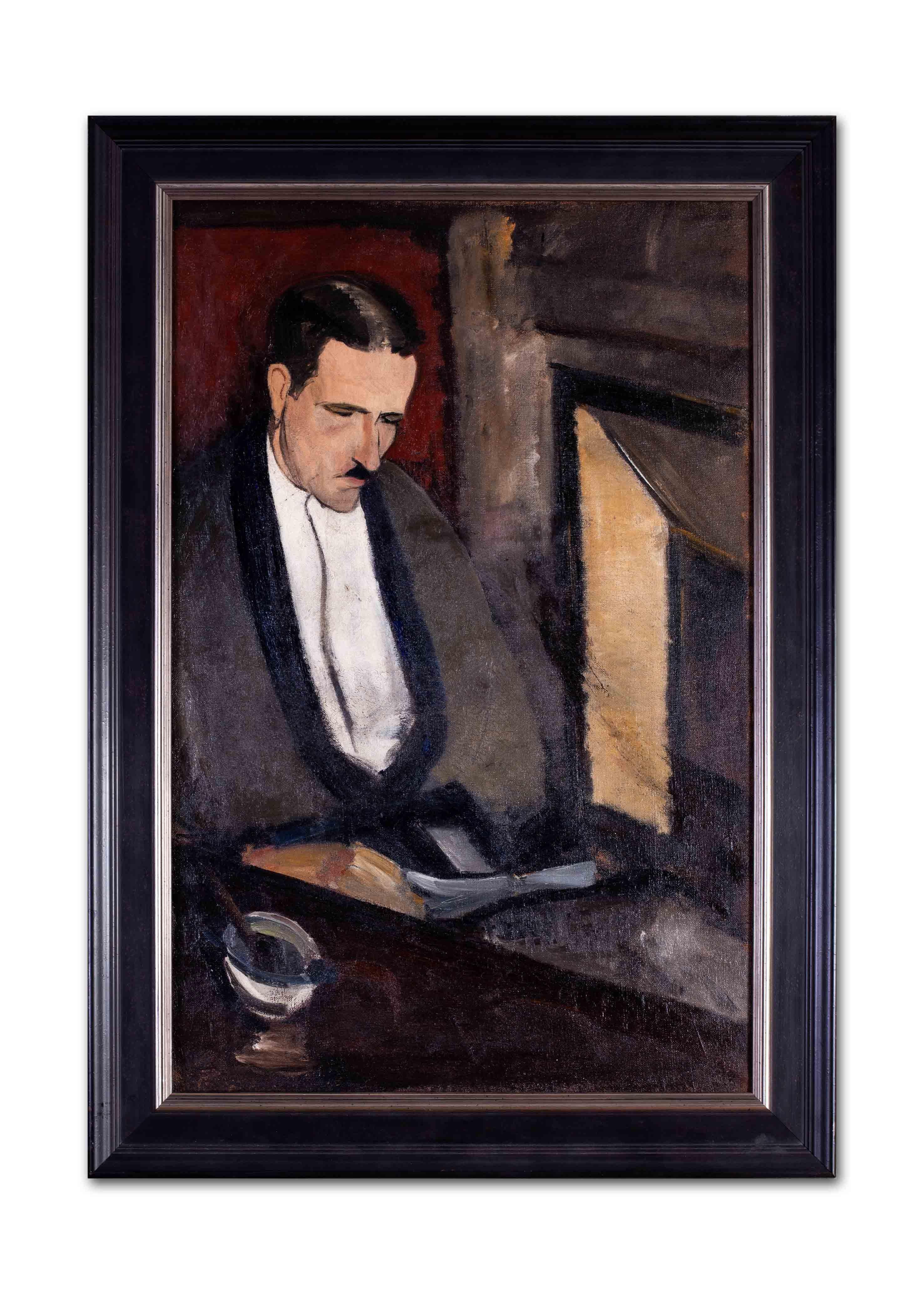 Etienne Morillon (French, 1884 – 1949)
Portrait of Miquel Utrillo
Oil on canvas
Atelier stamp of Etienne Morillon (on the stretcher)
39.1/2 x 25.3/4 in. (100.3 x 65.5 cm.)

Étienne Morillon, born in 1884, was a student of the Ecole des Beaux Arts of
