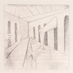 20th Century German Expressionist drawing by Carl Hofer