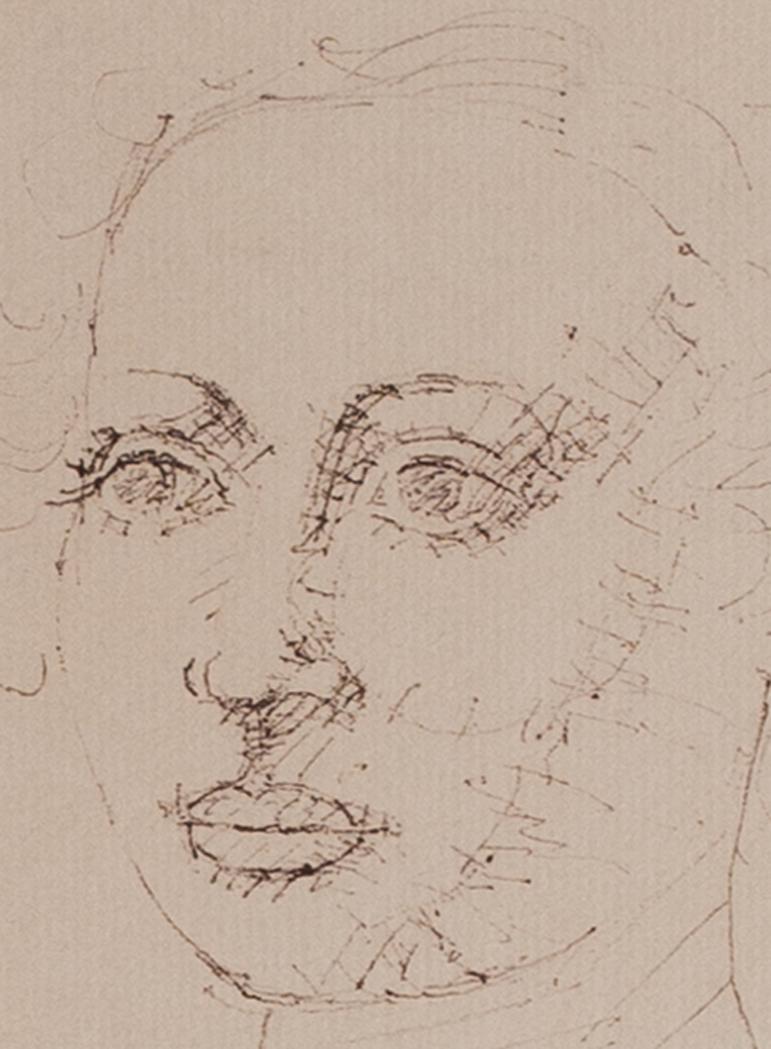 Portrait de Lily Masson (fille d'André Masson) par l'amante de Picasso:: Dora Maar 1