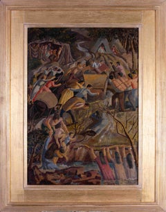 Britisches Ölgemälde des 20. Jahrhunderts „Das versprochene Land“ von Thomas Saunders Nash