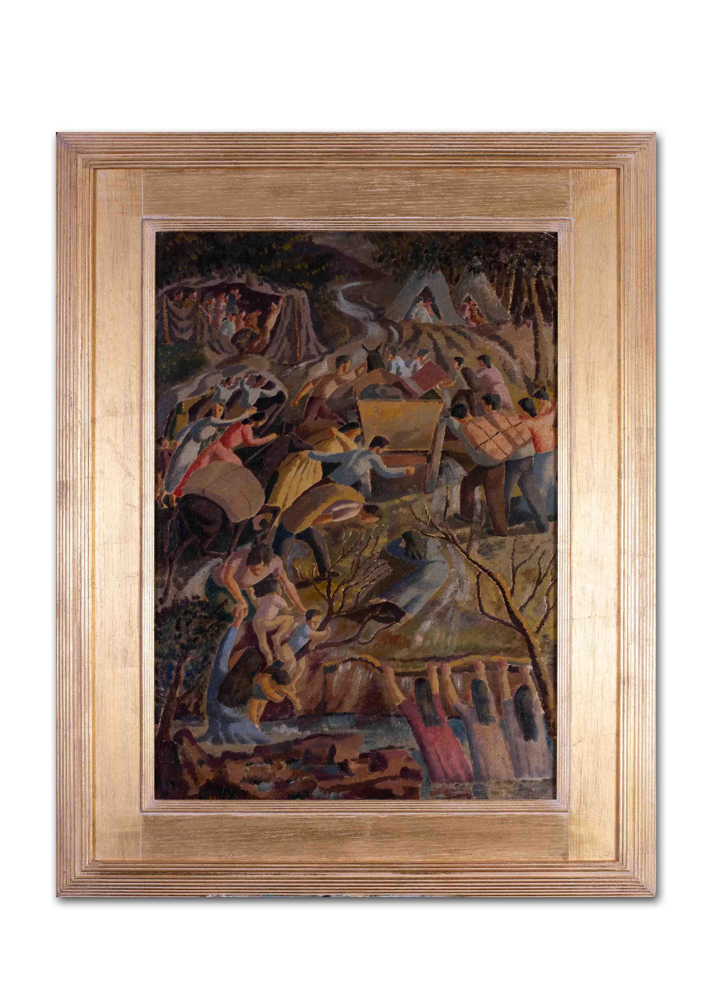 British 20th Century oil painting of 'The promised land' by Thomas Saunders Nash For Sale 4