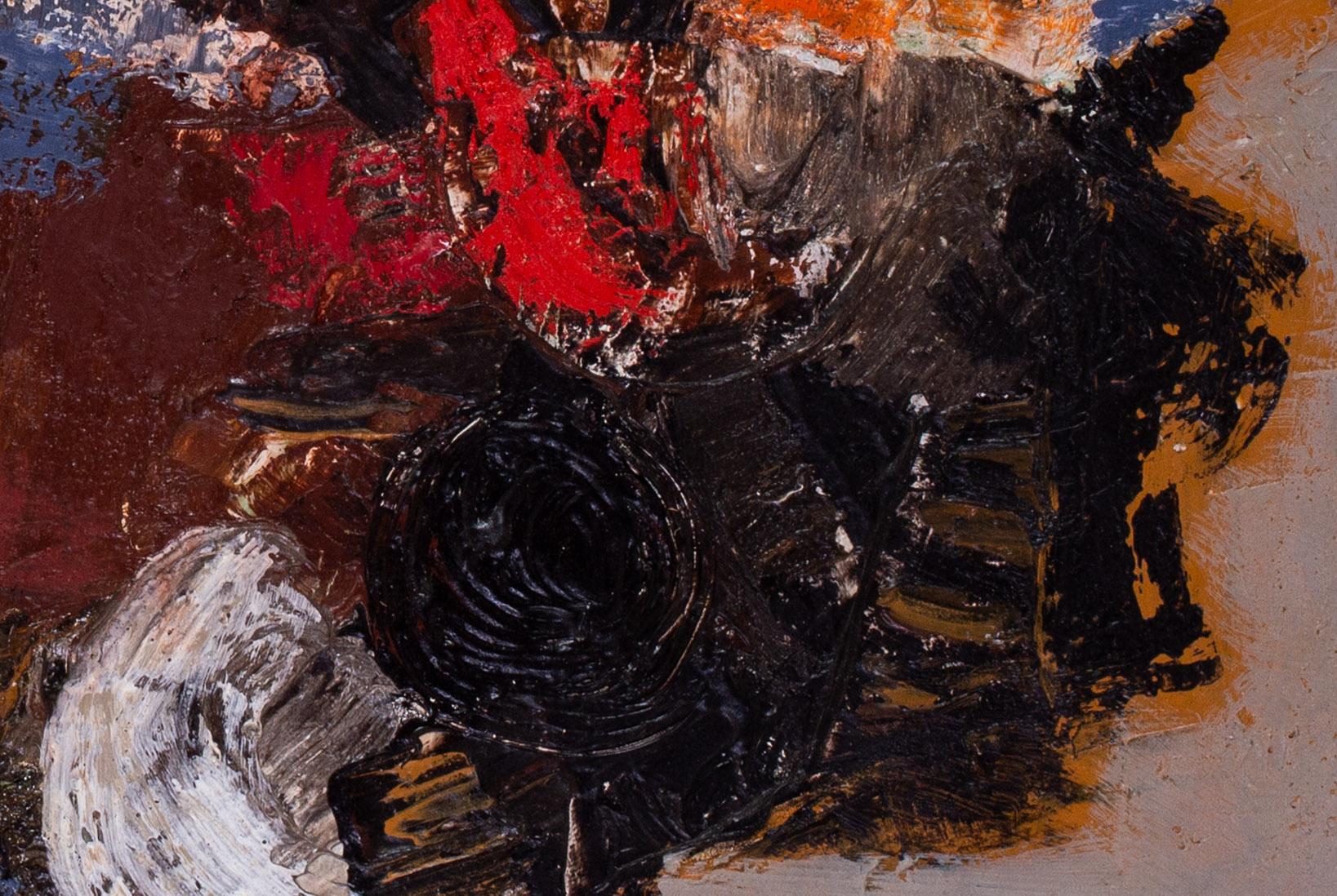Jean Maurice Lasnier (Französisch, 1922 - 2006)
Tempete Industrielle
Signiert 'LASNIER' (unten links)
Öl auf Leinwand
25,3/4 x 32 Zoll (65,4 x 81cm.)
Provenienz: Aus dem Atelier des Künstlers
