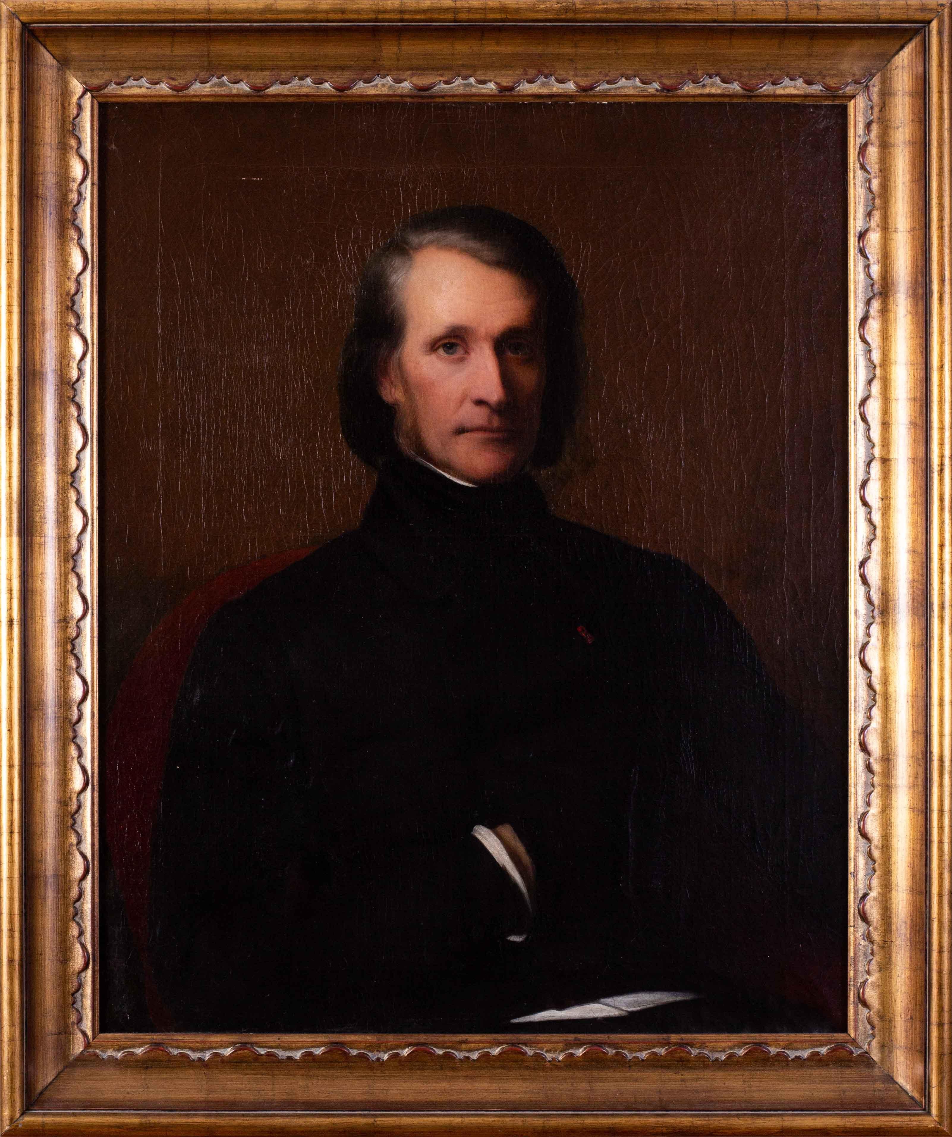 Henry Scheffer Portrait Painting - Portrait of Franz Liszt, the Hungarian composer and virtuoso pianist by Scheffer
