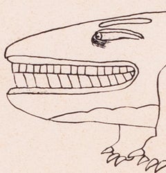 Original Beatles, Yellow Submarine, Sea of Monsters, drawing by Heinz Edelmann