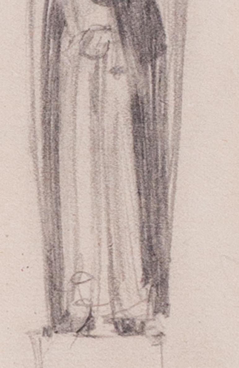 Eric Gill sketch of an angel, British early 20th Century 3