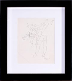 1931 Französische Zeichnung des kubistischen Künstlers Leopold Survage von Tänzern