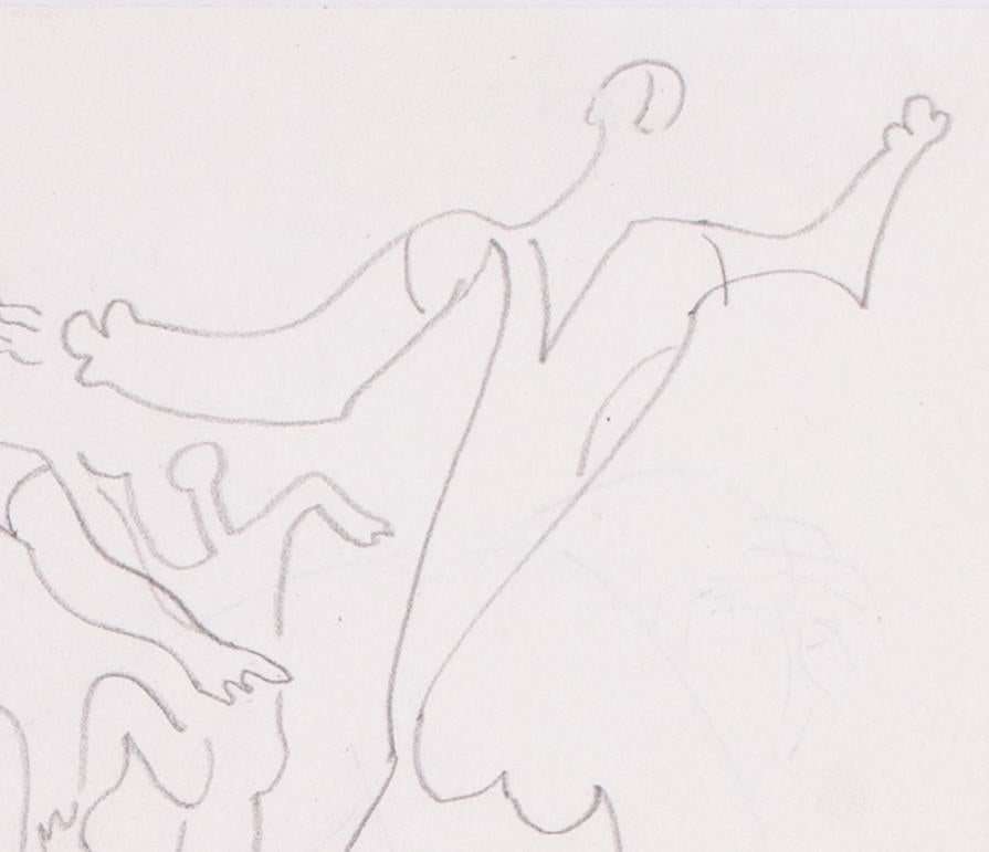 Léopold Survage (français / finlandais 1879- 1968)
Les danseuses
Signé et daté 'Survage / 31' (en bas à droite)
Crayon sur papier
10.1/2 x 8.5/8 in. (27 x 22,2 cm.)

Ayant accédé au statut de maître moderne en tant que membre du groupe cubiste au