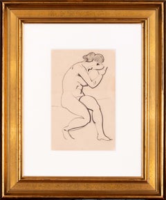 paul emile chabas paintings Early 20th Century French drawing of a nude by Paul Emile Chabas