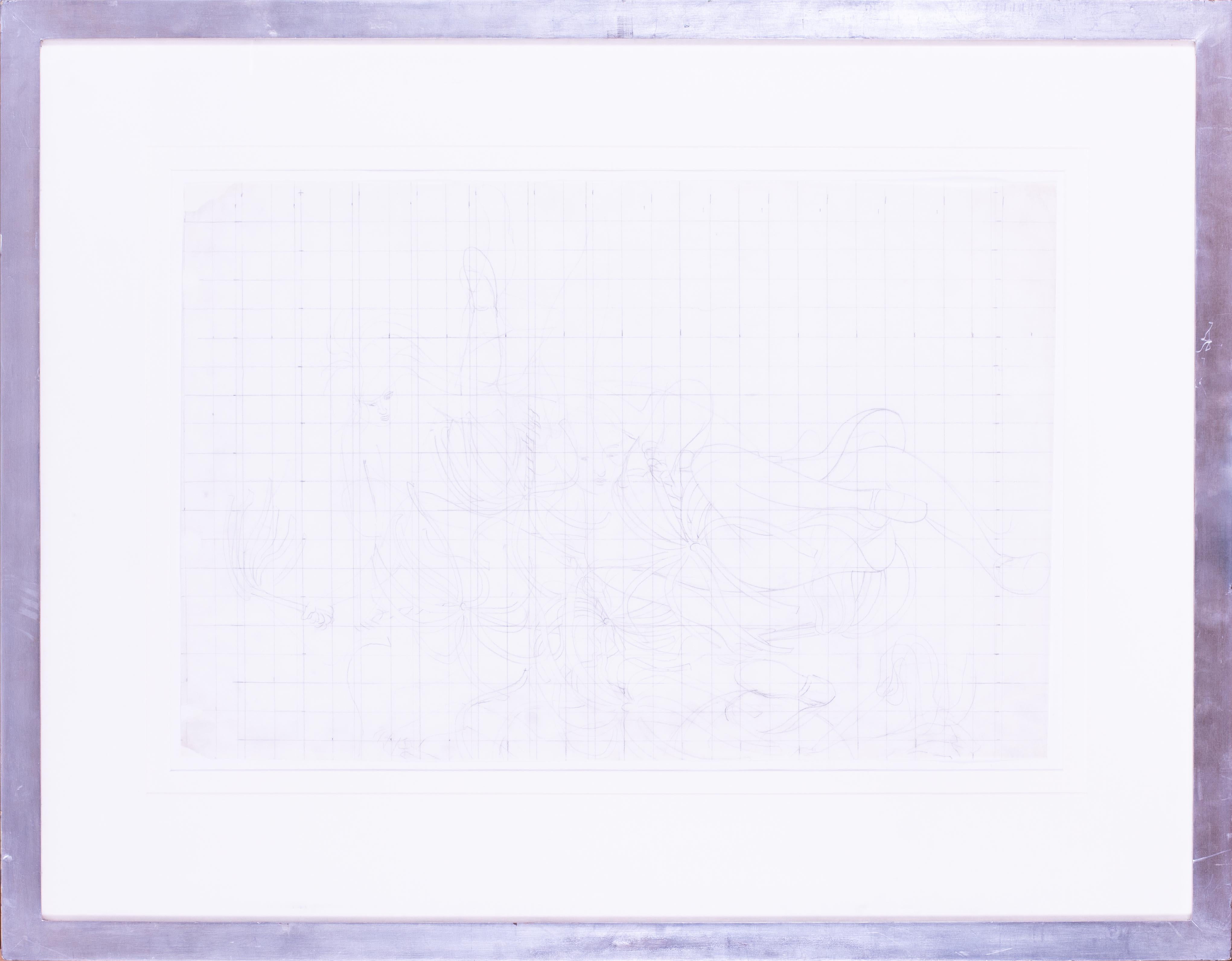 Stanley Spencer (Brite, 1891-1959)
Studie für Die Apotheose der Hilda
Bleistift
19.3/4 x 30 in. (50 x 76 cm.)
Provenienz: Christie's South Kensington, Stanley Spencer Atelierverkauf, 1998 #245
