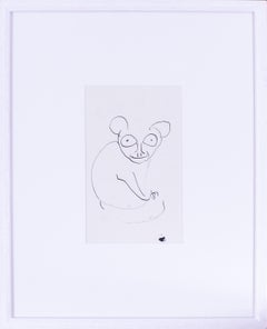 Britannique moderne, 20ème siècle, artiste de St. Ives Sven Berlin, « Un bébé en peluche », dessin