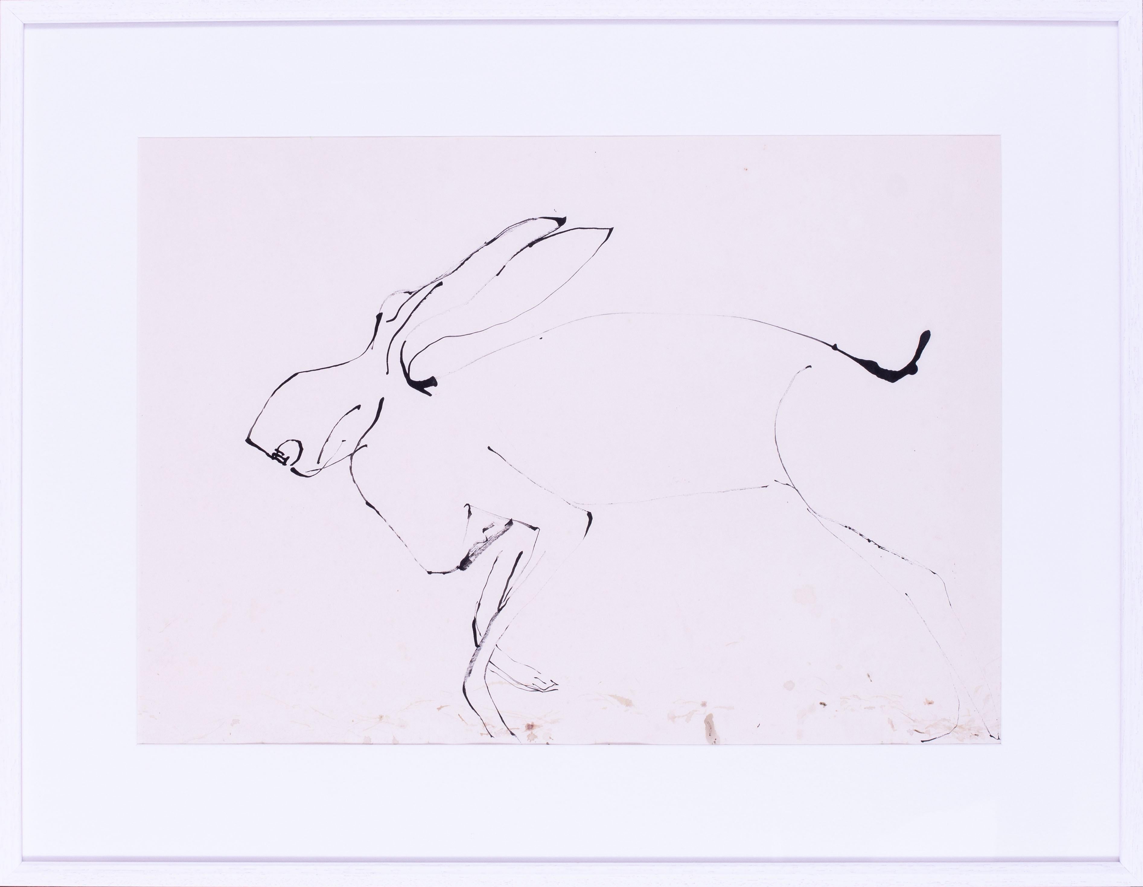 Modern British, 20th Century St. Ives artist, Sven Berlin 'Running Hare'