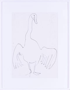 Modern British, 20th Century St. Ives artist Sven Berlin 'Upstanding goose'