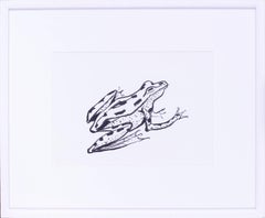 Vintage Sven Berlin, British St. Ives, Cornish artist, 20th Century 'A toad' drawing
