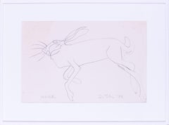 Sven Berlin, Cornish St. Ives artist, a drawing of a rabbit