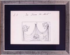 Romain de Tirtoff, called Erte, Art Deco theatre design, signed drawing