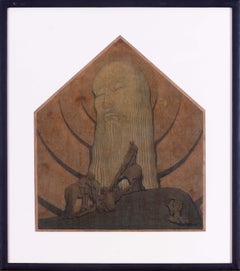 Symbolist mural design by British artist Hector Whistler