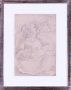 Dessin de Stanley Spencer "Hilda nommant les papillons", 20e siècle, Royaume-Uni