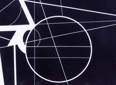 1950s British black and white abstract by Norman Edgar Hubert