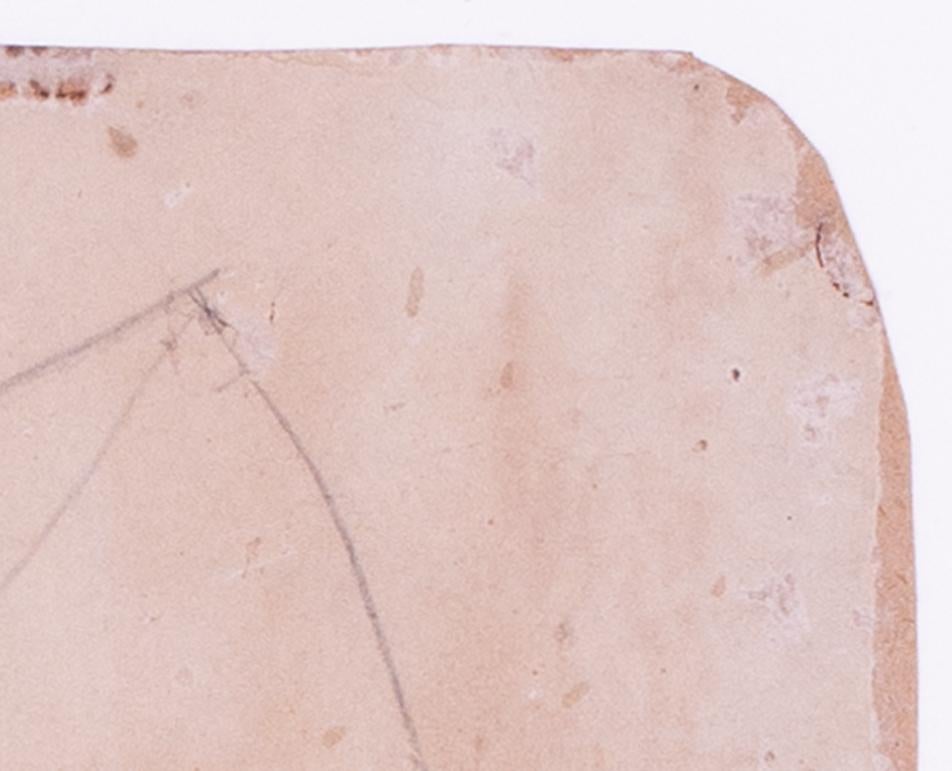 dessin de bateaux à voile d'Alfred Wallis, artiste de St. Ives, Cornouailles, 20e siècle 4