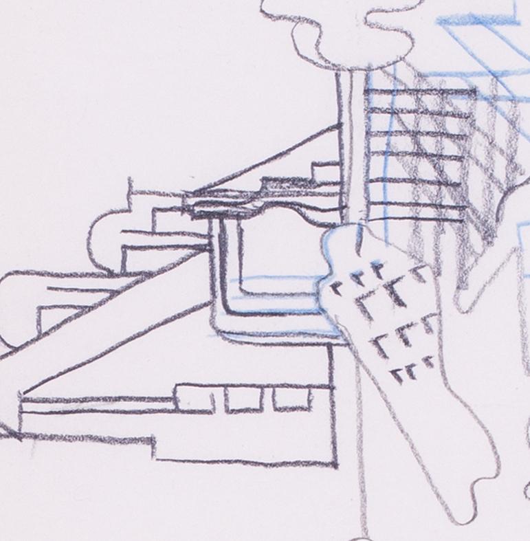 Sir Eduardo Paolozzi industrial drawings, (2 drawings), 20th Century, Scottish For Sale 2