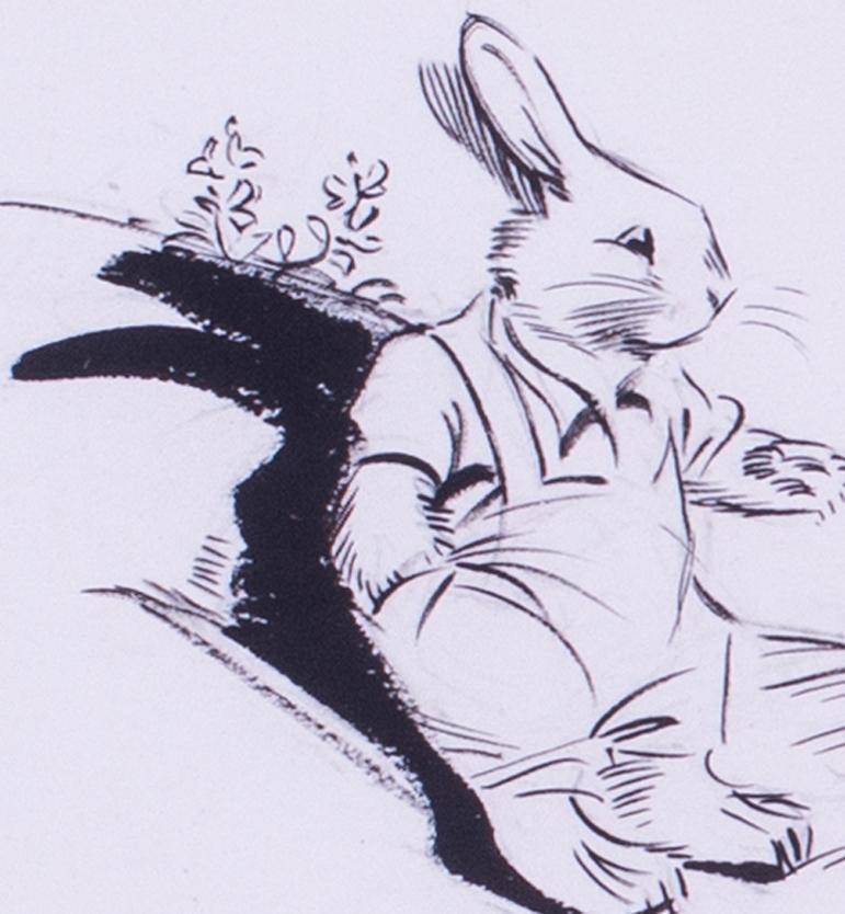 Female, British 20th Century illustrator Eileen Soper 'Rabbit was in one ....' For Sale 1