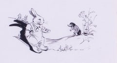 Donna, illustratrice britannica del XX secolo, Eileen Soper "Il coniglio era in un ....".