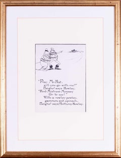 Pair of 20th Century illustrations from 'A frog who would a-wooing go'