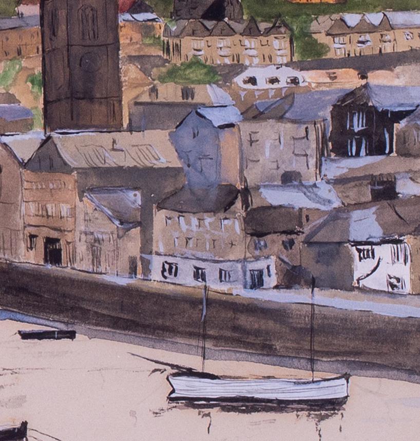 Fred Bottomley (British, 1883-1960)
St Ives harbour
Gouache and watercolour
Signed `F. Bottomley.’ (lower right)
9.1/8 x 13.1/8 in. (23.2 x 33.4 cm.)
