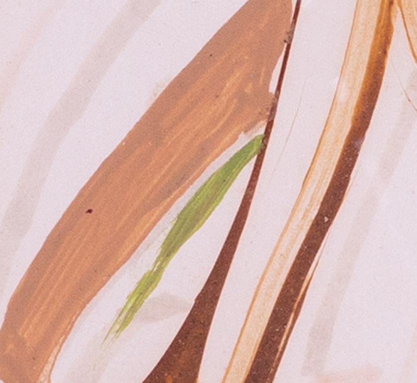 Abstraktes Aquarell von Sandra Blow, signiert, 1970 im Angebot 4