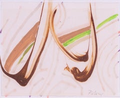 1970 Sandra Blow abstract watercolour, signed