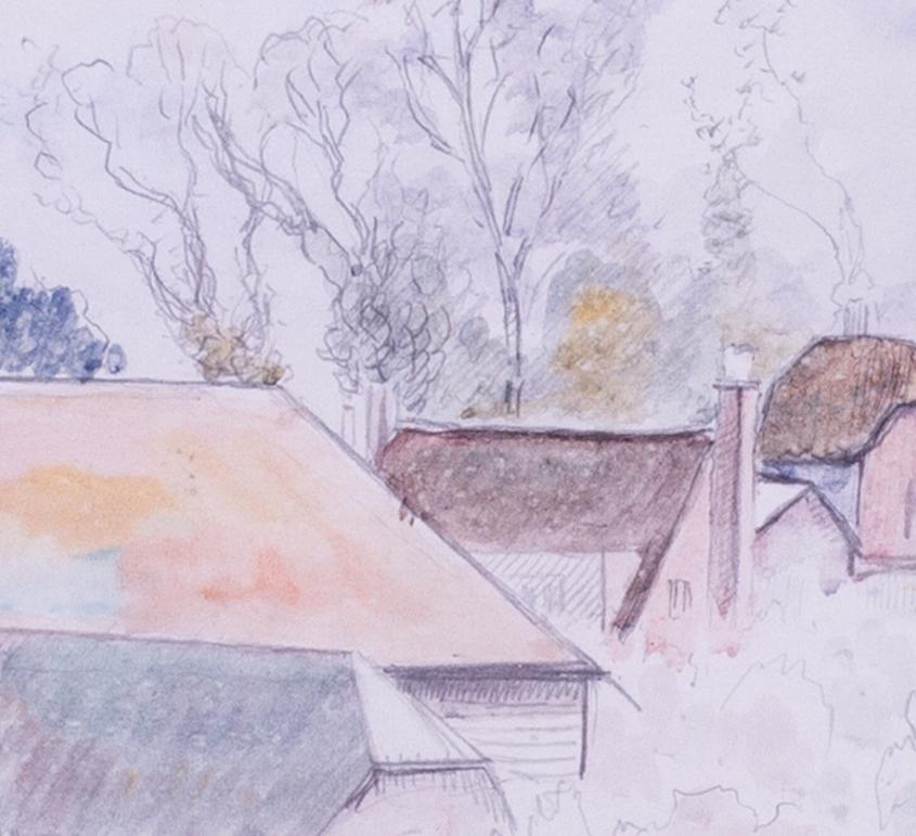 Gilbert Spencer RA, RWS, NEAC (Brite, 1892-1979)
Ein Mann sägt Holzstämme in Upper Basildon, Berkshire
Aquarell und Bleistift
Signiert `Gilbert Spencer' (unten rechts) und beschriftet mit Titelelementen (verso und recto)
14.7/8 x 15 in. (30,8 x 38,2
