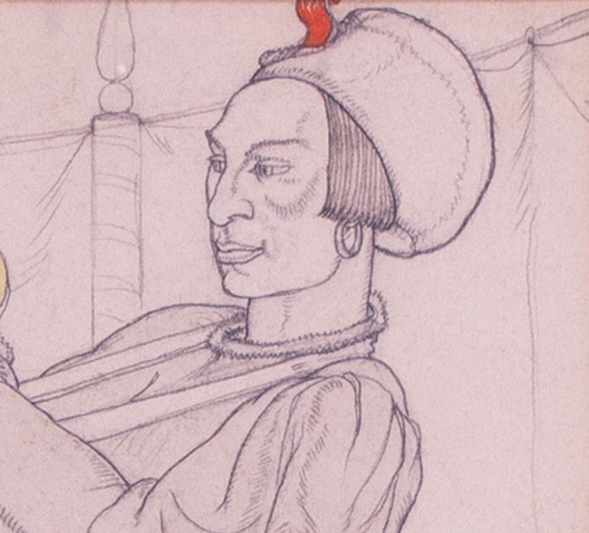 Le dessin figuratif britannique Art Déco du début du XXe siècle par Averil Burleigh 2