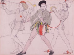 British, Early 20th Century Art Deco figurative drawing by Averil Burleigh