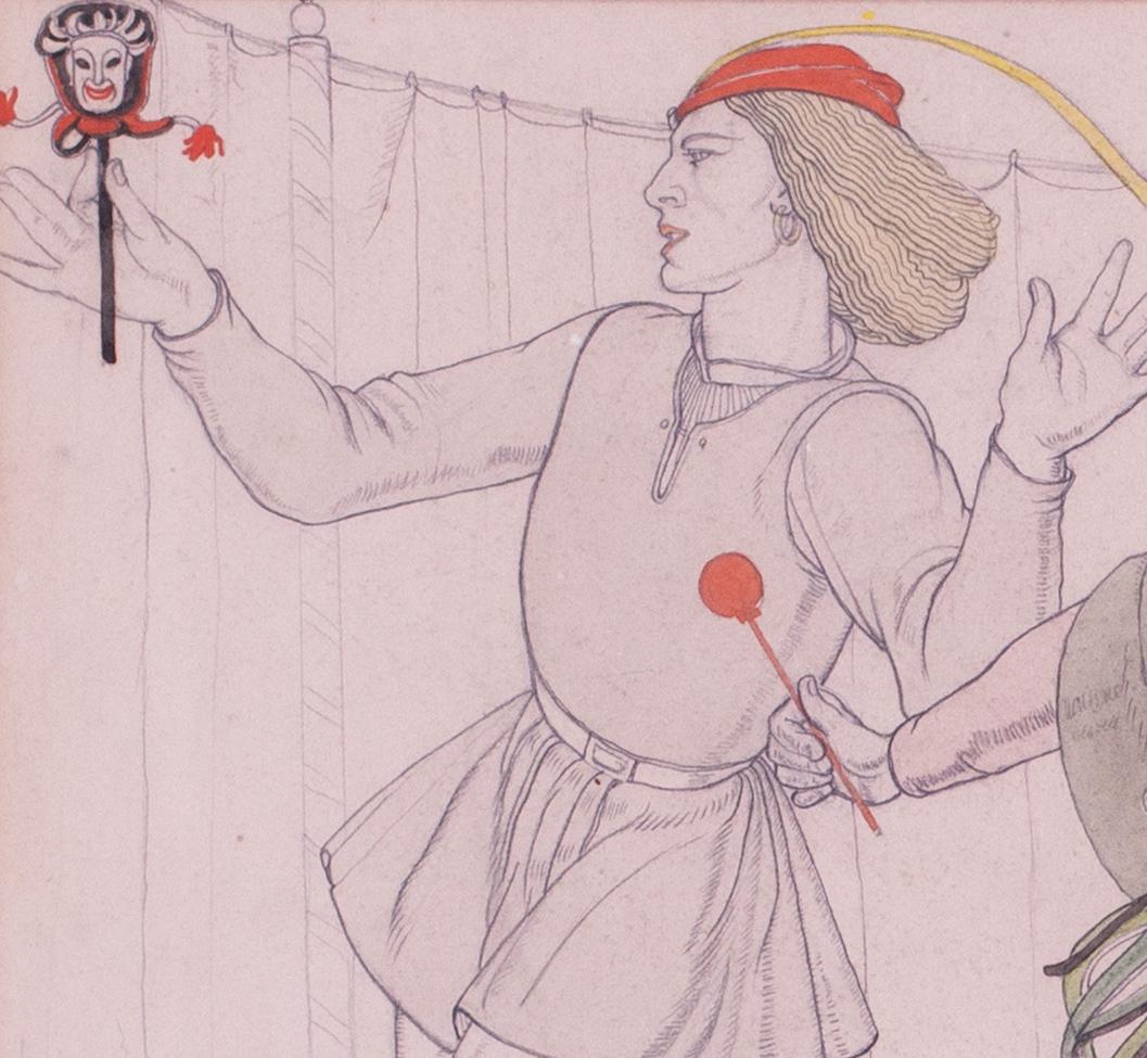 Le dessin figuratif britannique Art Déco du début du XXe siècle par Averil Burleigh 4