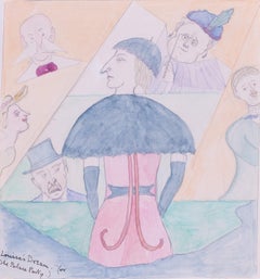 British war poet Siegfried Sassoon's caricature 'Louisa's dream', (Edith Sitwell