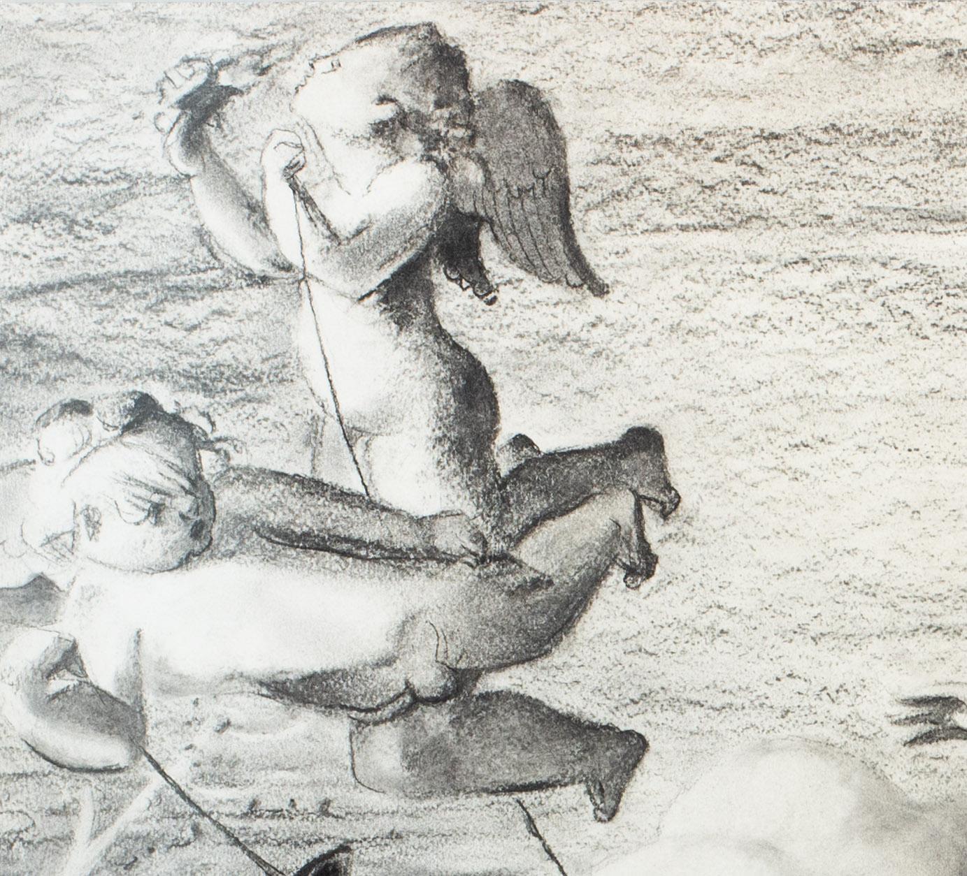 Kohlezeichnung im Art déco-Stil von Jean Dupas aus dem Triumph der Venus, 1933 im Angebot 5