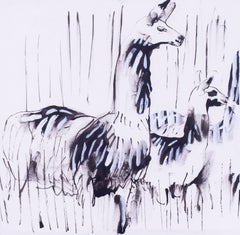 Alpaca by Sven Berlin, Modern British artist, St. Ives school, drawing