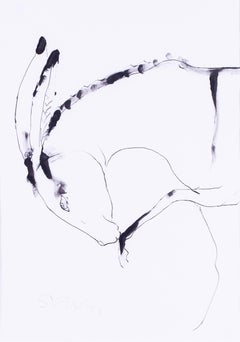 Modern British artist, Sven Berlin, part of the St. Ives group 'donkey' drawing
